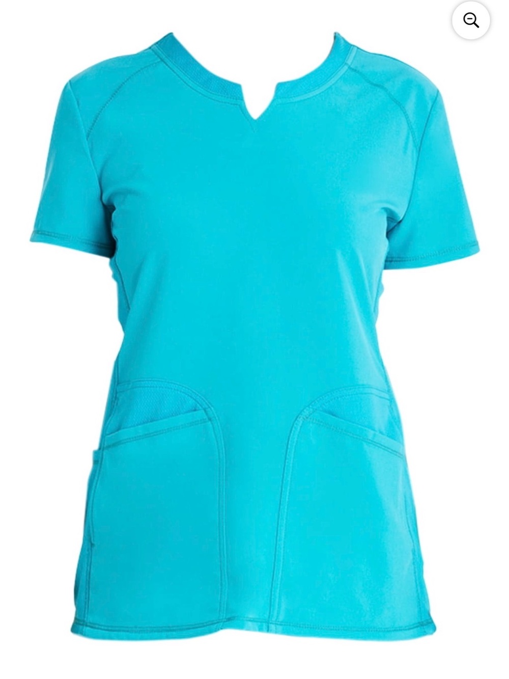 Scrubstar Aquamarine Blue Short Sleeve V-Notch Scrub Top